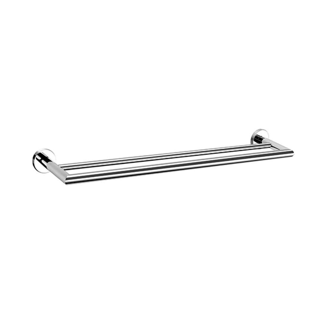 Nero Dolce 700mm Double Towel Rail - Chrome