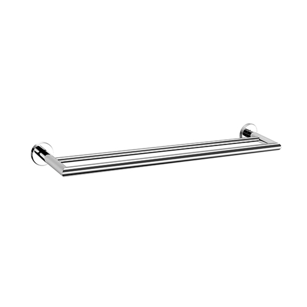 Nero Dolce 700Mm Double Towel Rail Chrome