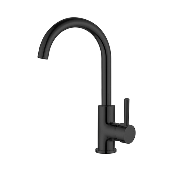 Nero Dolce Kitchen Mixer (Curved Spout) Matt Black