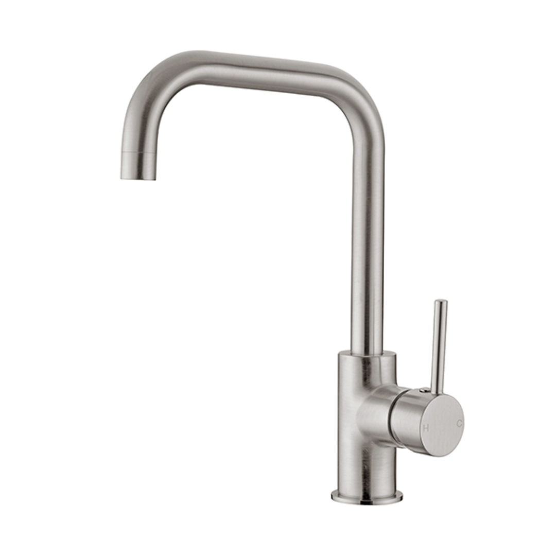 Nero Dolce Kitchen Mixer Square Shape - Brushed Nickel