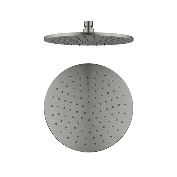 Nero 250Mm Round Shower Head Gun Metal Grey