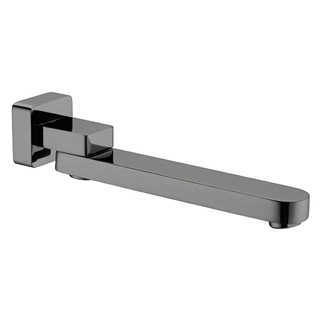 Bianca/Ecco Swivel Bath Spout Gun Metal Grey