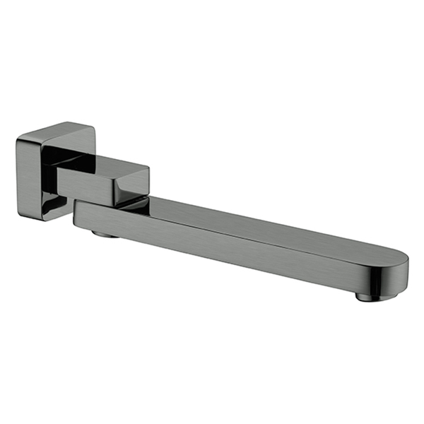 Nero Bianca Swivel Bath Spout Gun Metal Grey