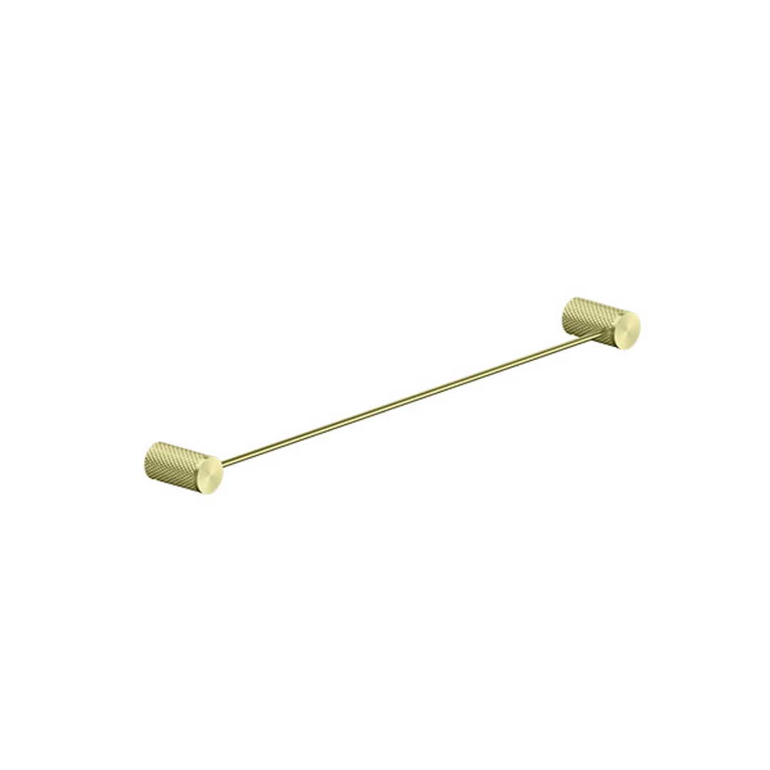 Opal Single Towel Rail Brushed Gold 600mm