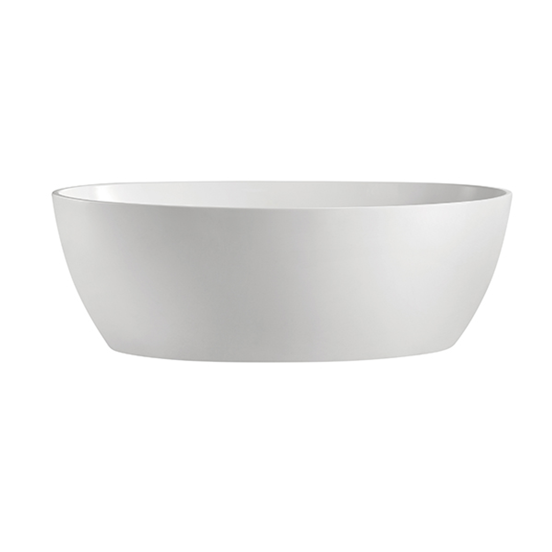 Bnk Naga Versilia Oval Freestanding Bath Gloss White 1540mm