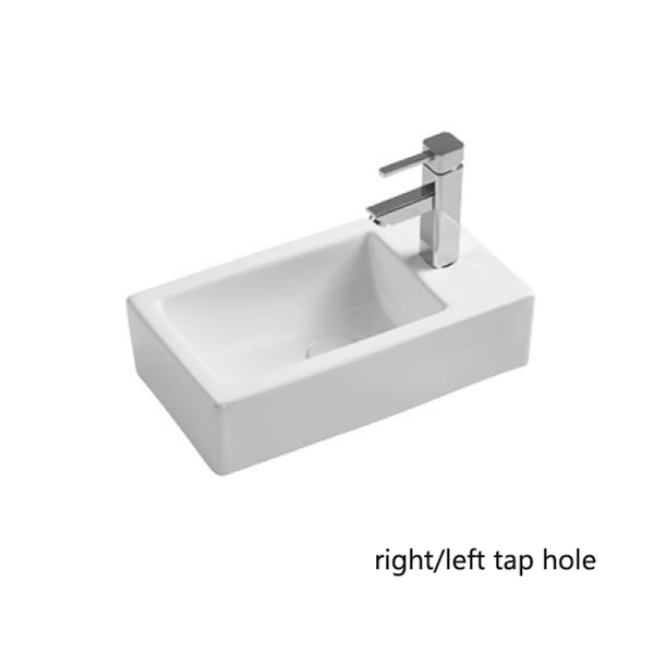 Bnk Naga Apb-04455-Wh Wall Hung Basin 455 X 250 X 120mm Gloss White