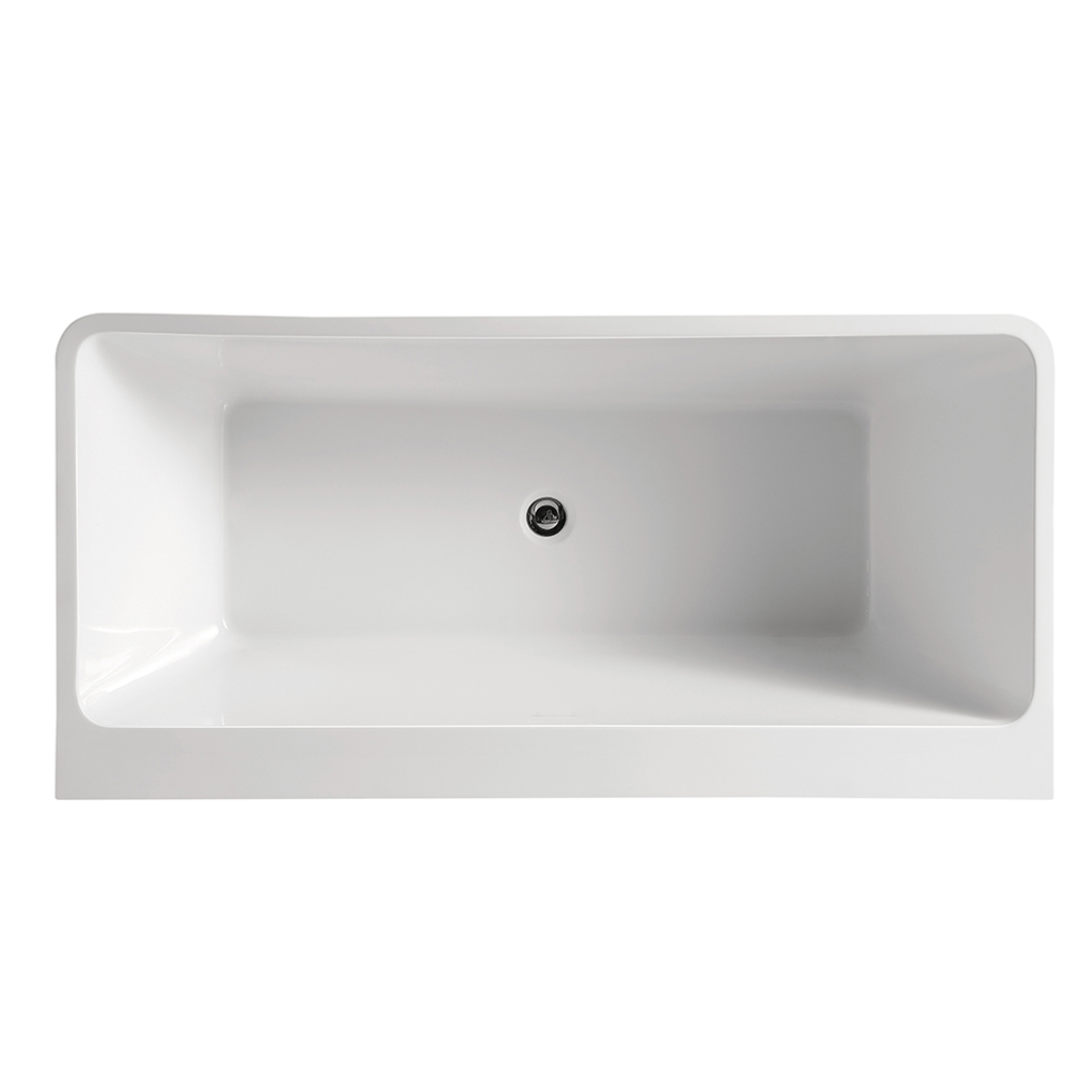 Bnk Naga Virgana Freestanding Bath Gloss White 1500mm