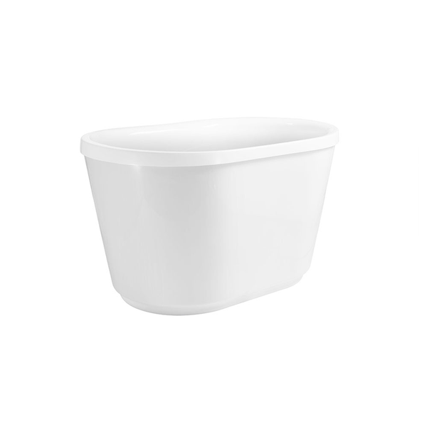 Bnk Naga Oval Freestanding Bath Gloss White 1500mm