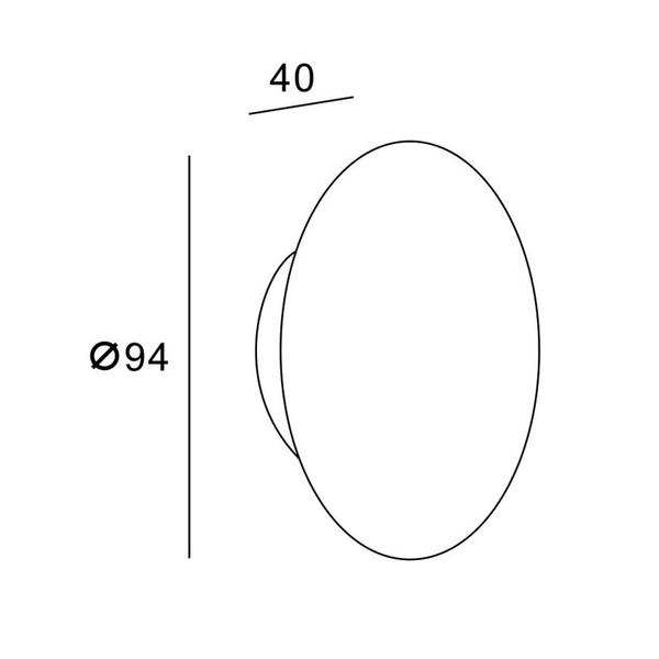 Bnk Naga Perugia Concrete Hook White Sandstone Round 94*40mm
