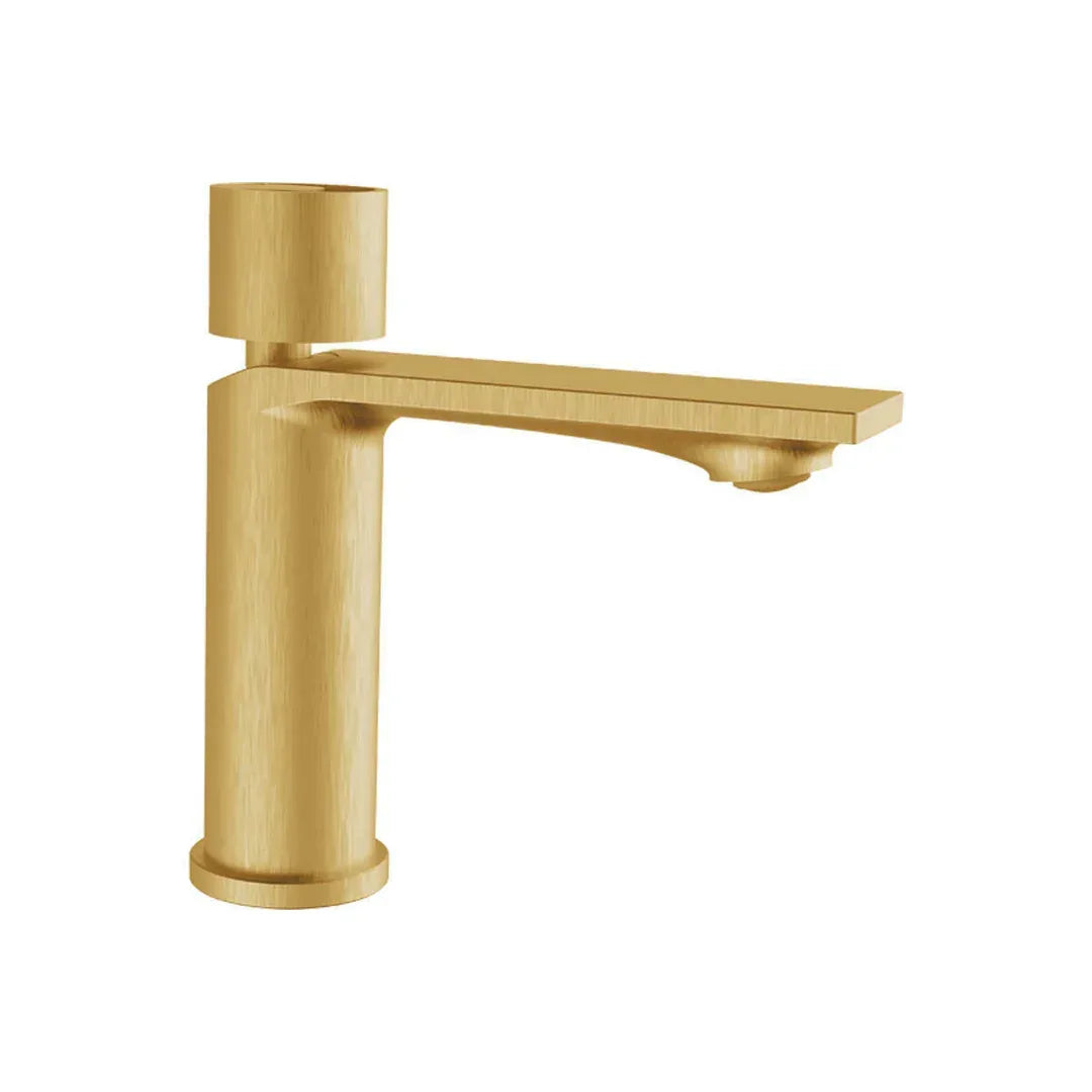 Abey Piazza Basin Mixer Light Gold Pvd - Burdens Plumbing