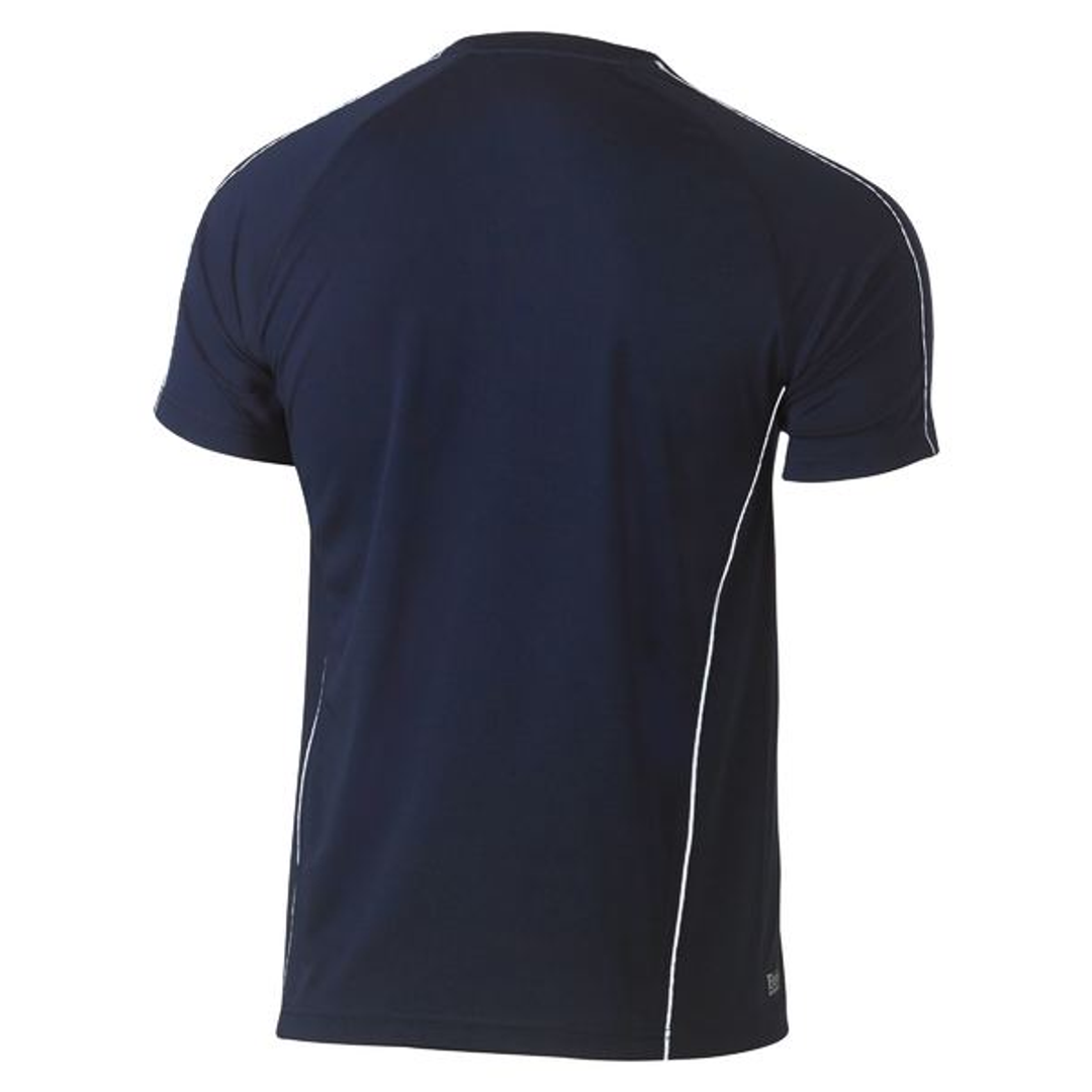 Bisley Cool Mesh Polo Reflective Piping Navy