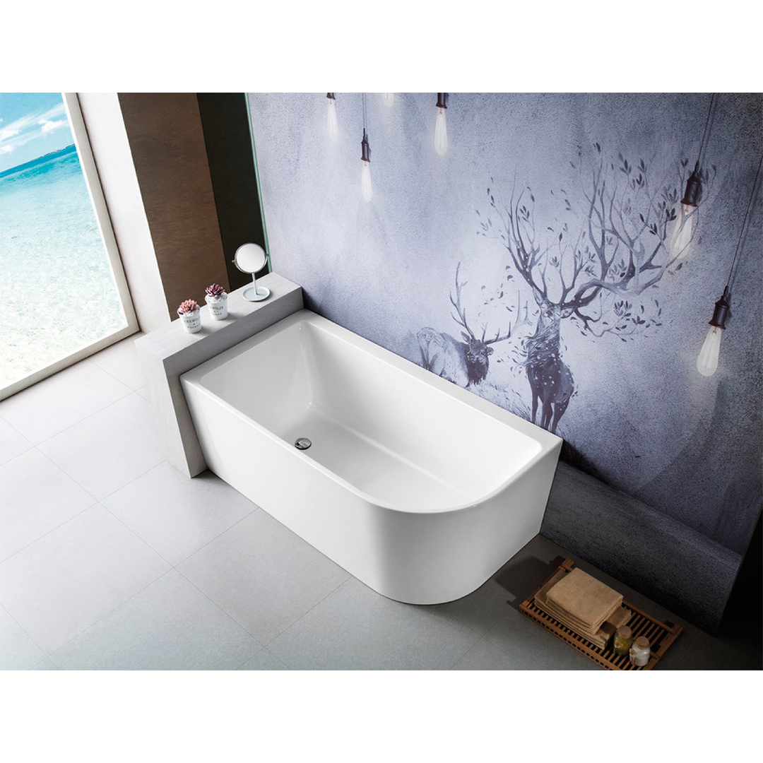 Bnk Naga Left Hand Corner Bath Gloss White 1700mm