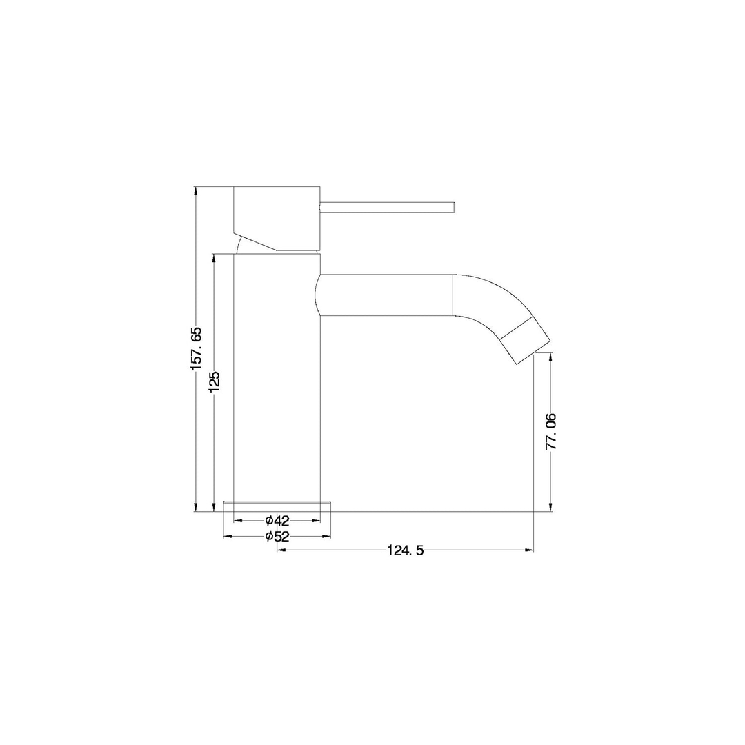 Nero Mecca Basin Mixer - Matt Black