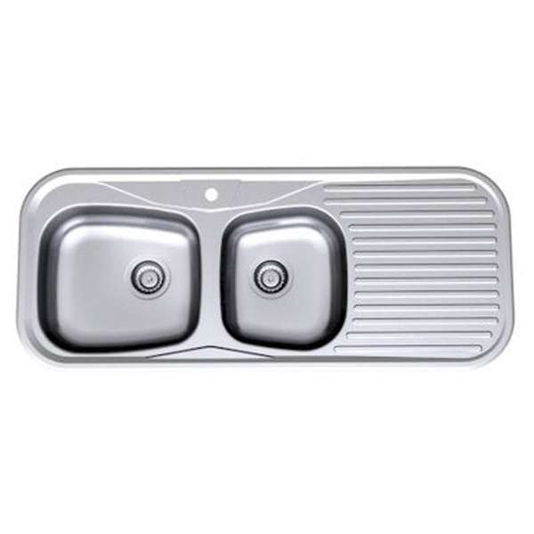 Stylus Radiant 1200mm 1.75 Flushline Sink R175.3 3 Tap Hole Right Hand