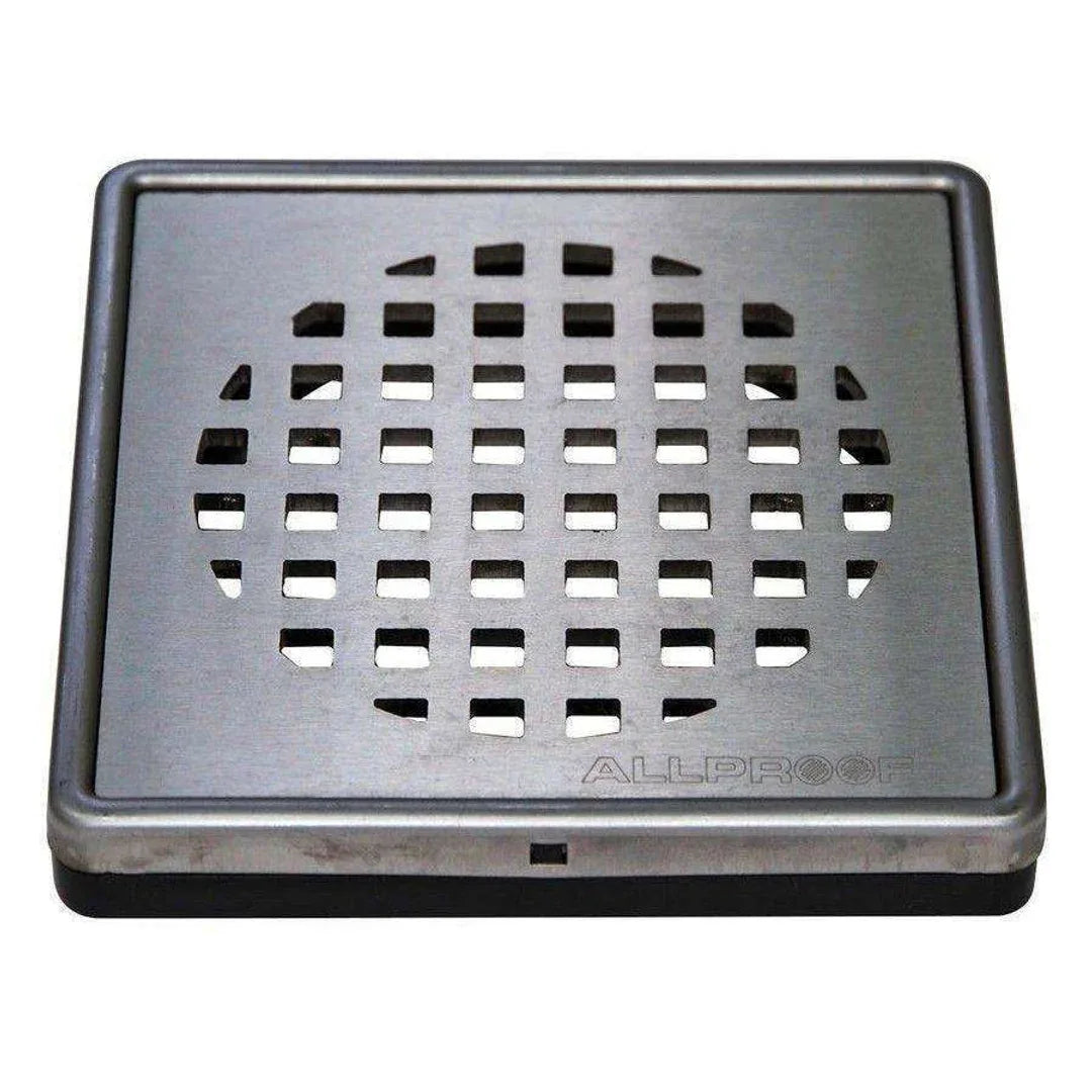 Allproof Elegance 100mm Cyclone S/S 1 Globe Floor Grate - Burdens Plumbing
