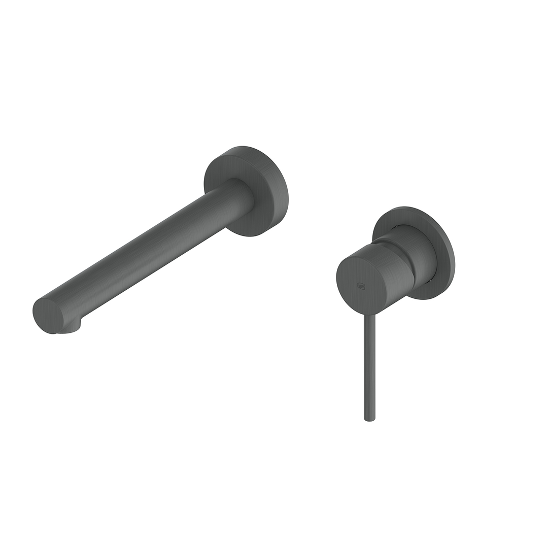 Greens Maci Wall Basin/Bath Mixer Pvd Gun Metal