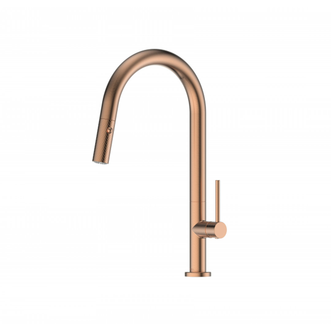 Greens Tesora Pulldown Sink Mixer Brushed Copper