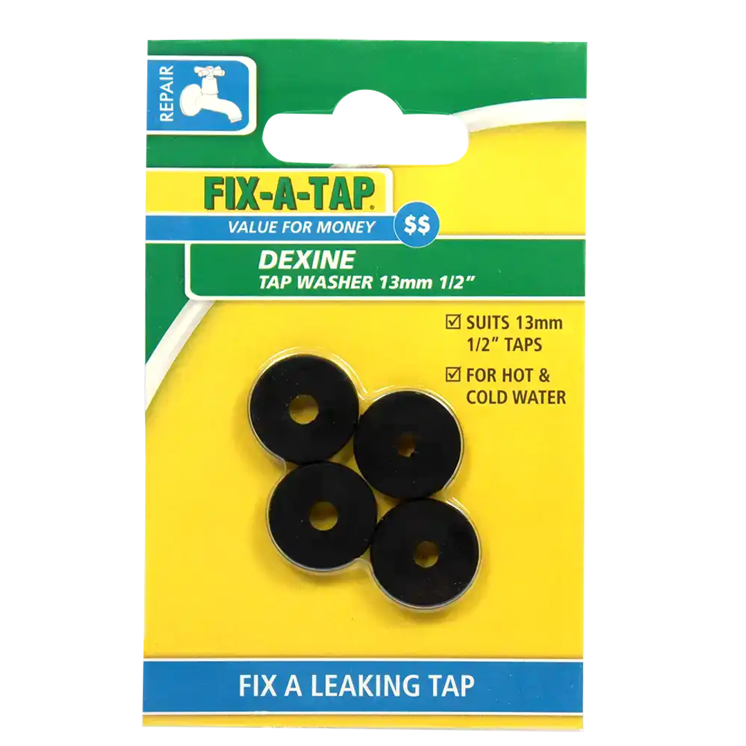 FIX-A-TAP Card 12Mm Dexine Tap Washers (214126)