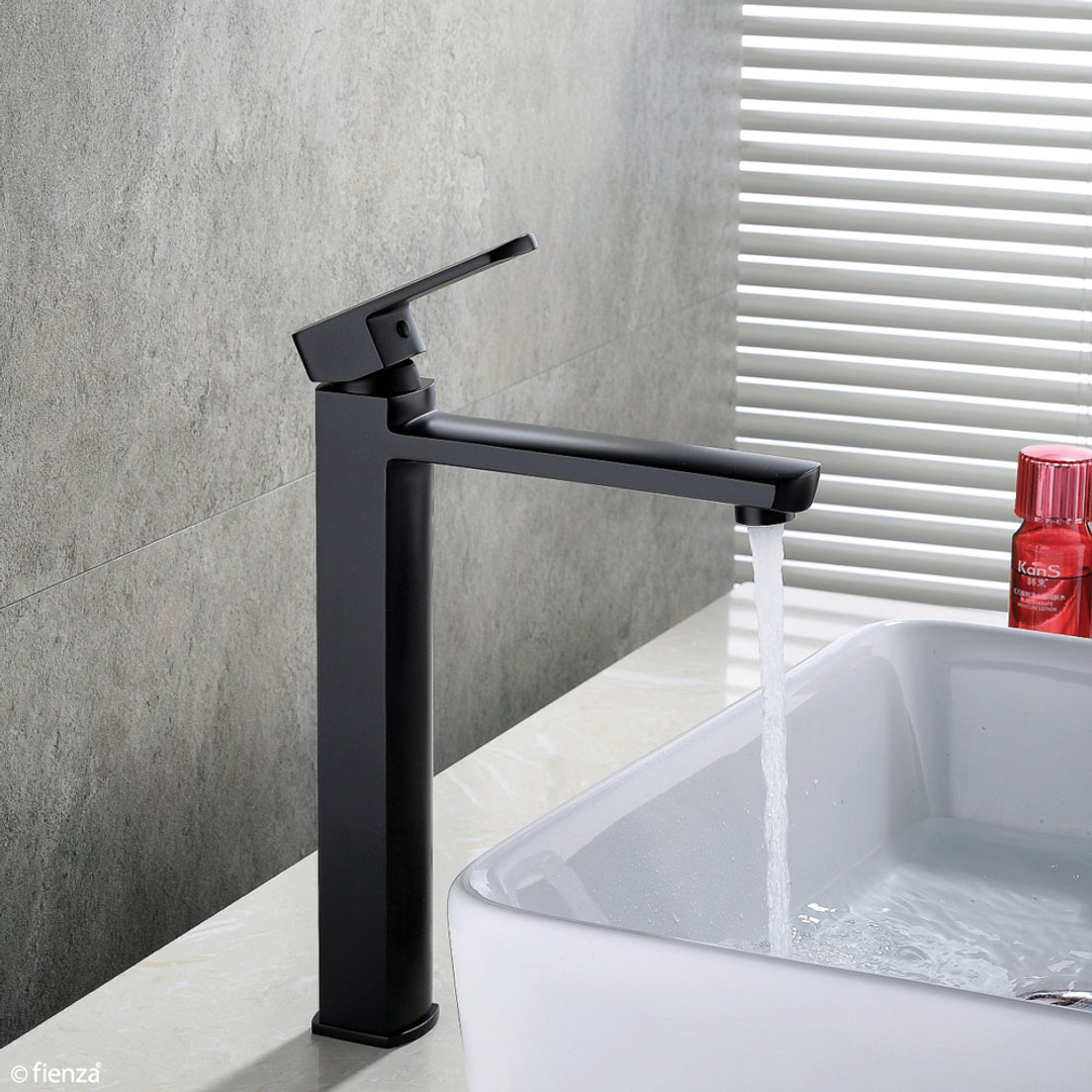 Fienza Koko Tall Basin Mixer Matte Black