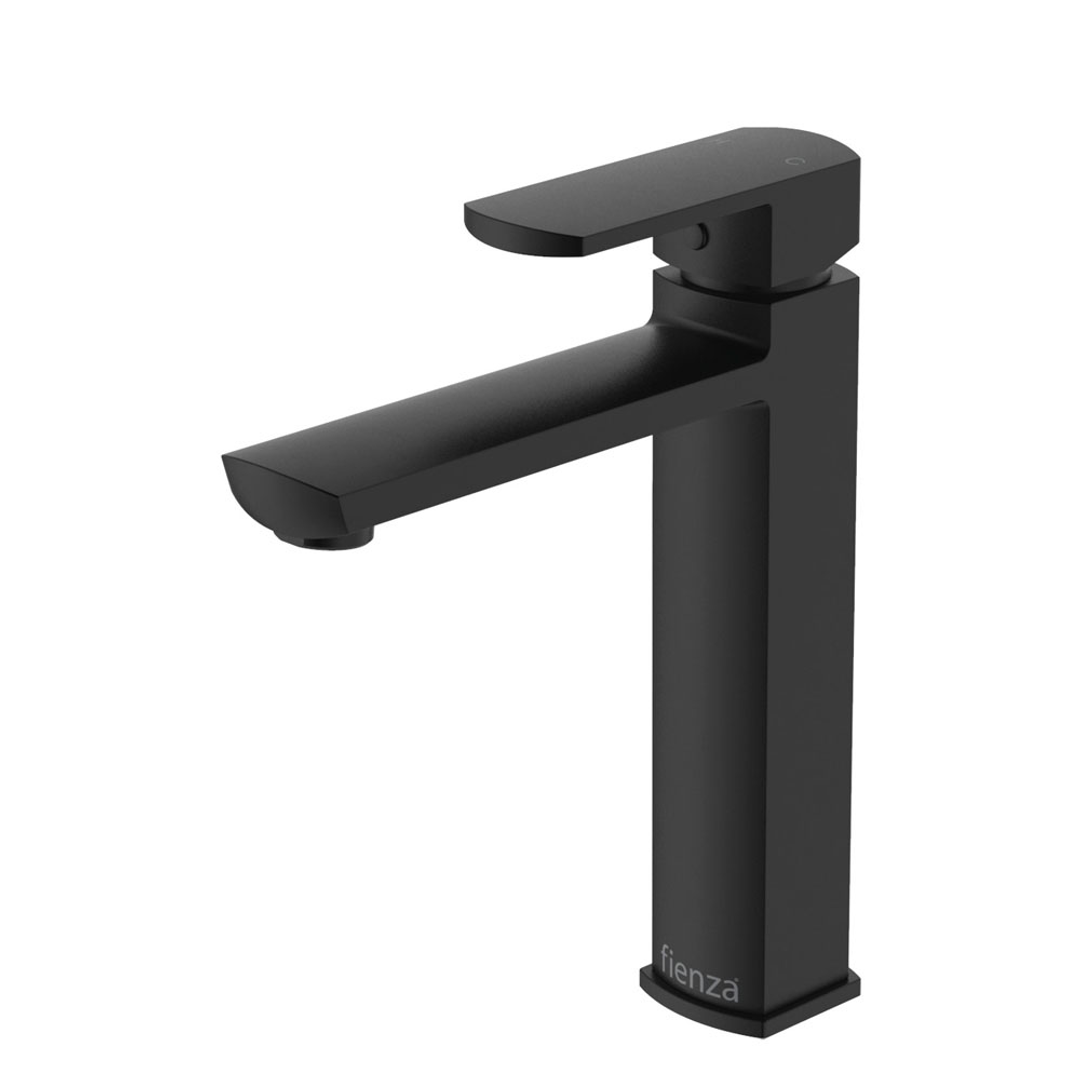Fienza Koko Medium Basin Mixer 235mm High Matte Black 218109B