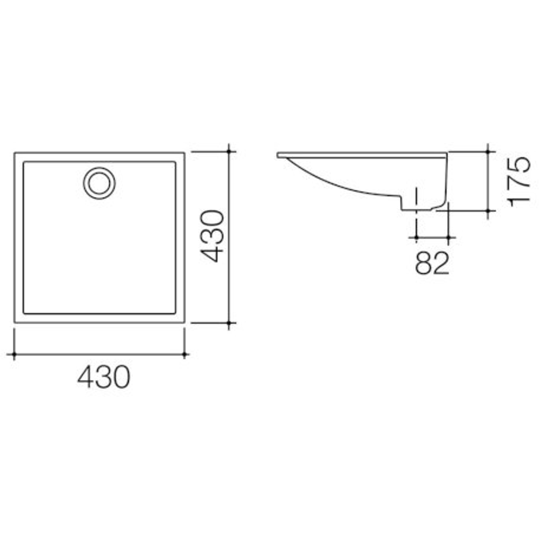 Caroma Liano Under Counter Vanity Basin 430mm