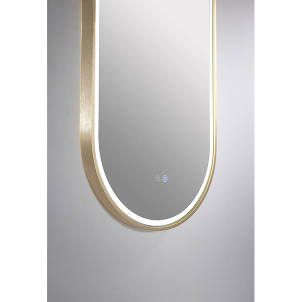 REMER GATSBY 600X1000D BRUSHED BRASS ALUMINIUM FRAME