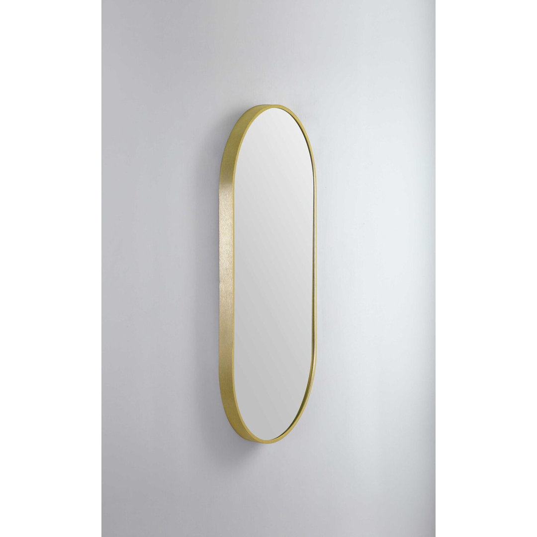 Remer Modern Oblong 460X910 With Nordic Gold Framed Mirror