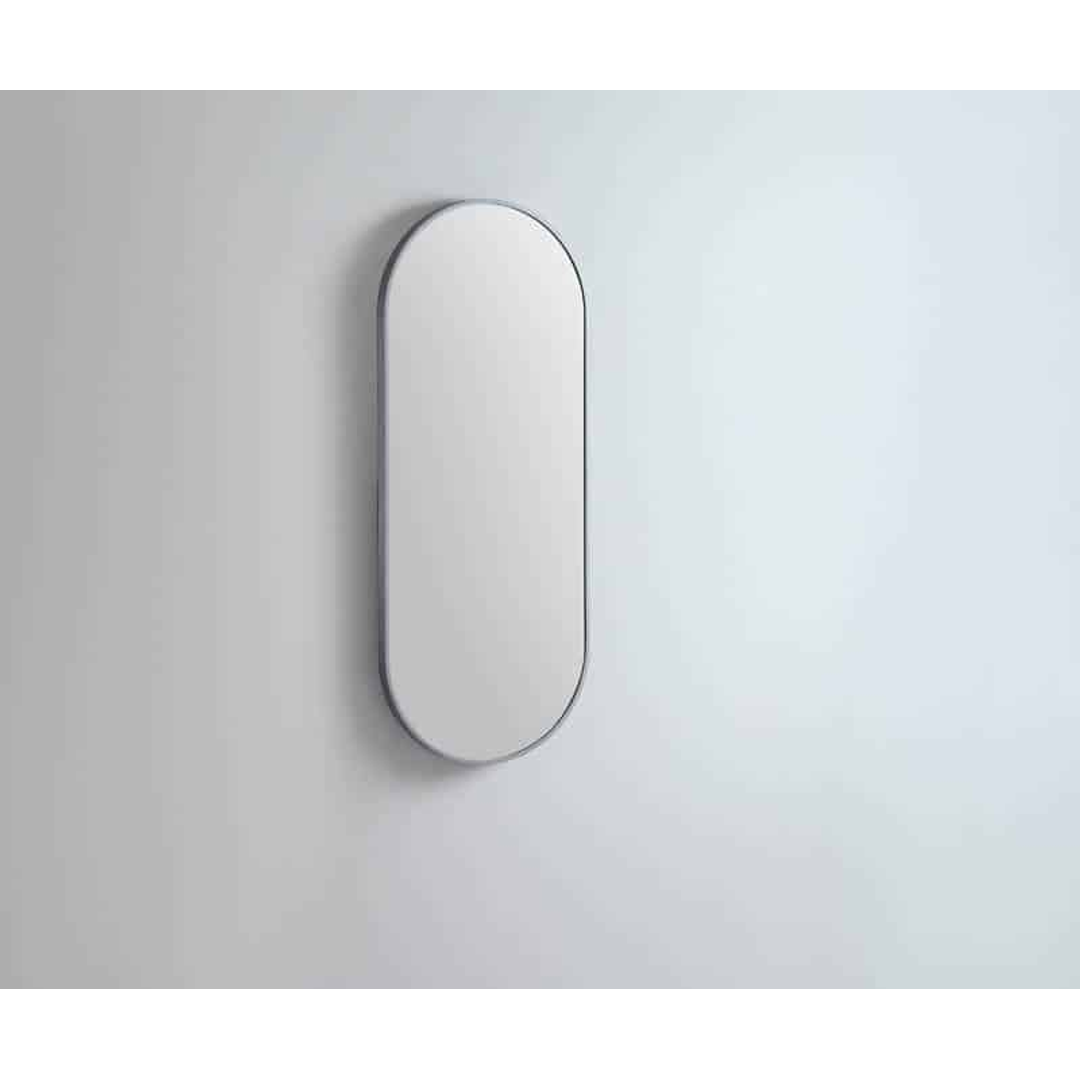 Remer Modern Oblong 460X1210 Georgian Metal Framed Mirror With Mirage Magnifier