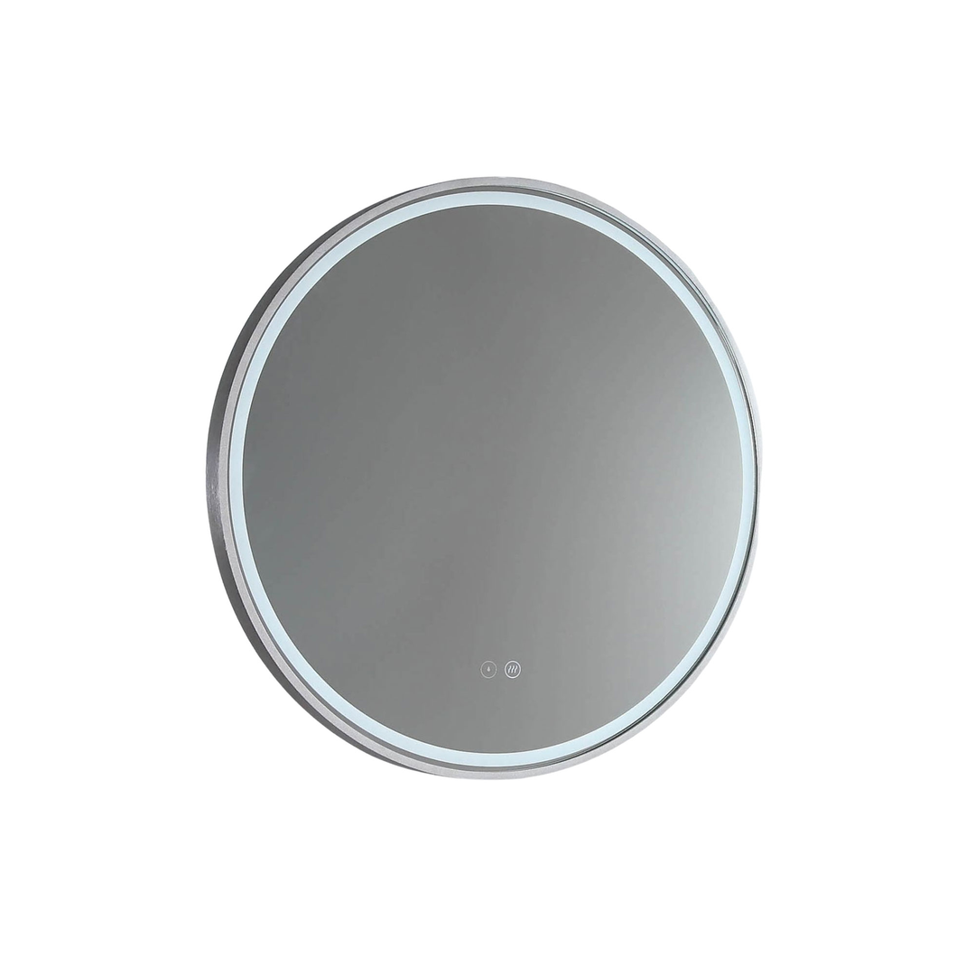 Remer Sphere 800 Round Led Mirror Demister Georgian Metal Frame With Mirage Magnifier