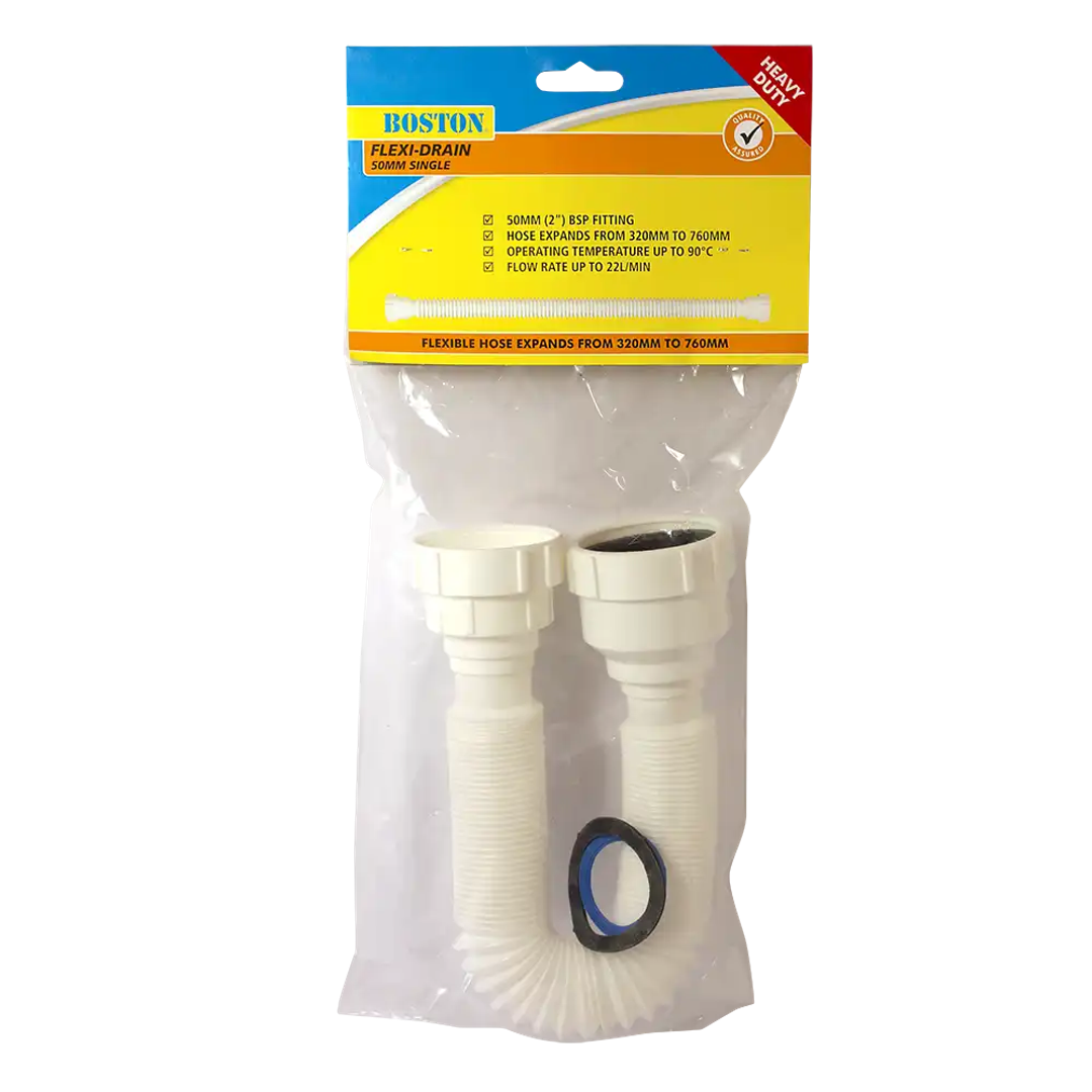 Boston Flexi-Drain Single 50Mm Bsp 320Mm - 760Mm (220486)