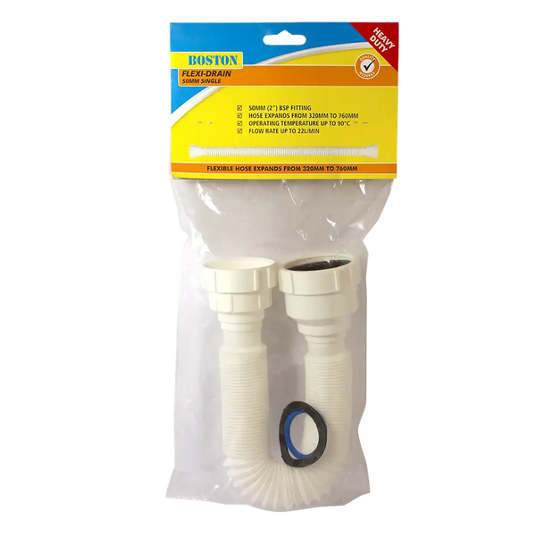 Boston Flexi-Drain Single 50Mm Bsp 320Mm - 760Mm (220486)