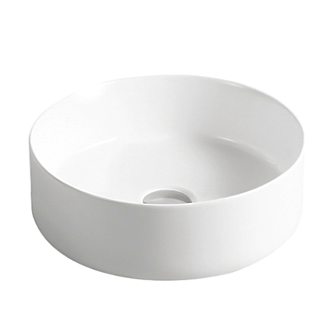 Otti Radius Round Basin 355X355 Mwhite With Straight Edge
