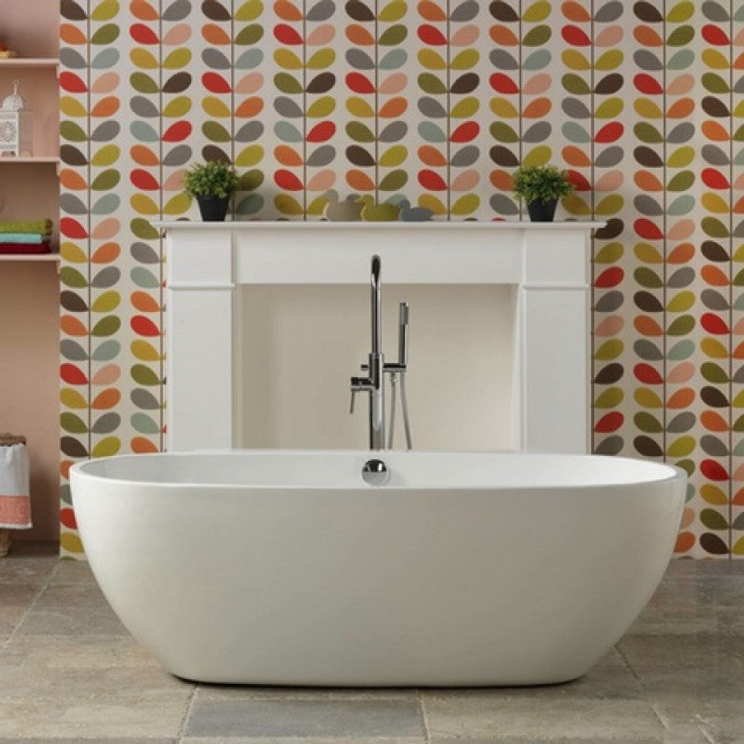 Belbagno Palermo Free Standing Bath Gloss White 1750mm