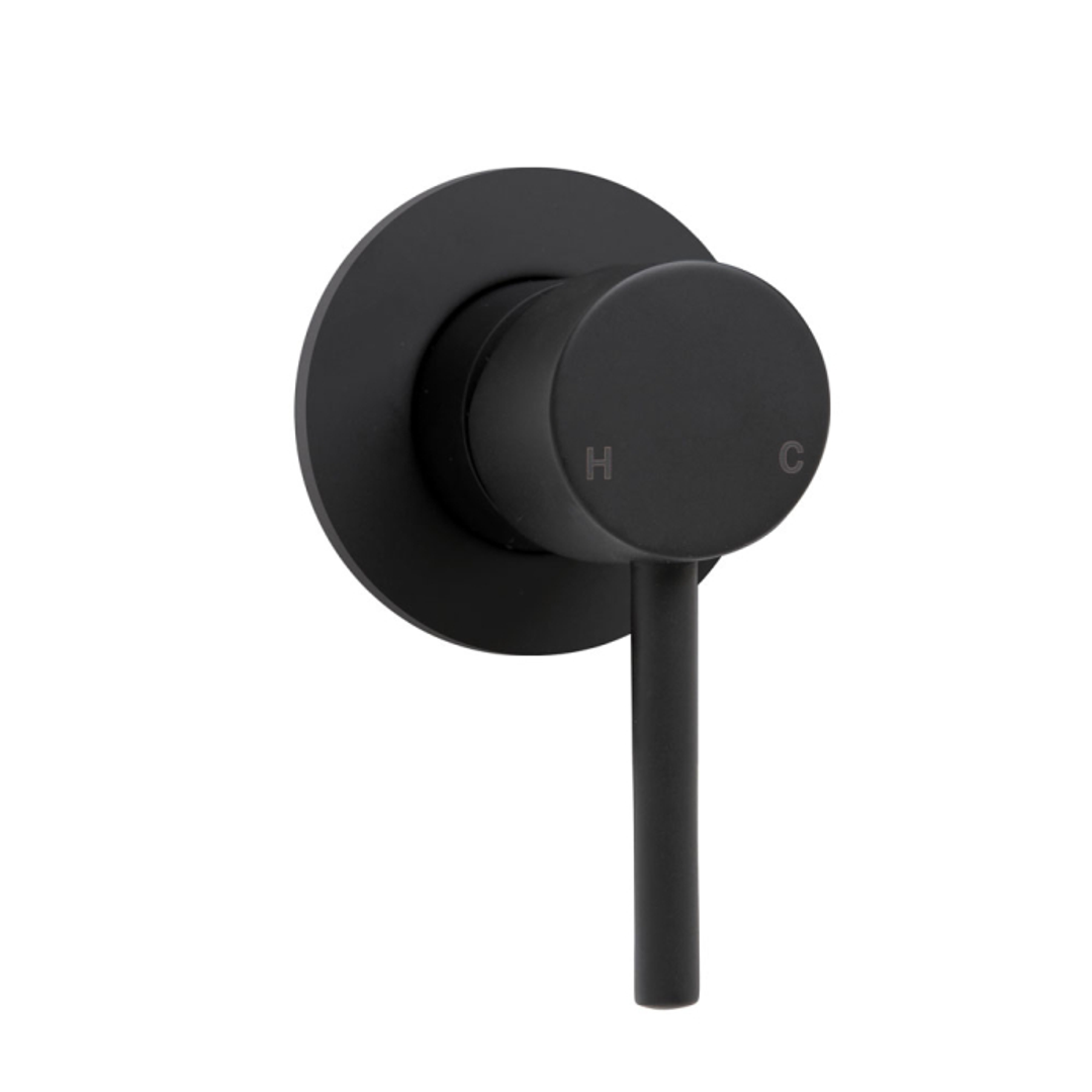 Fienza Hustle Wall Mixer Plate Matt Black