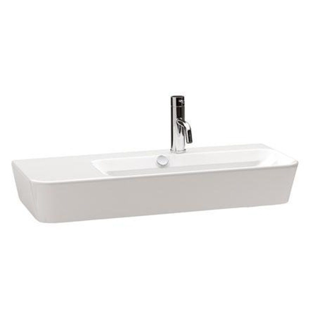 Gala Emma Square Asymmetric Rh Wall/Overmount Basin 1 Tap Hole