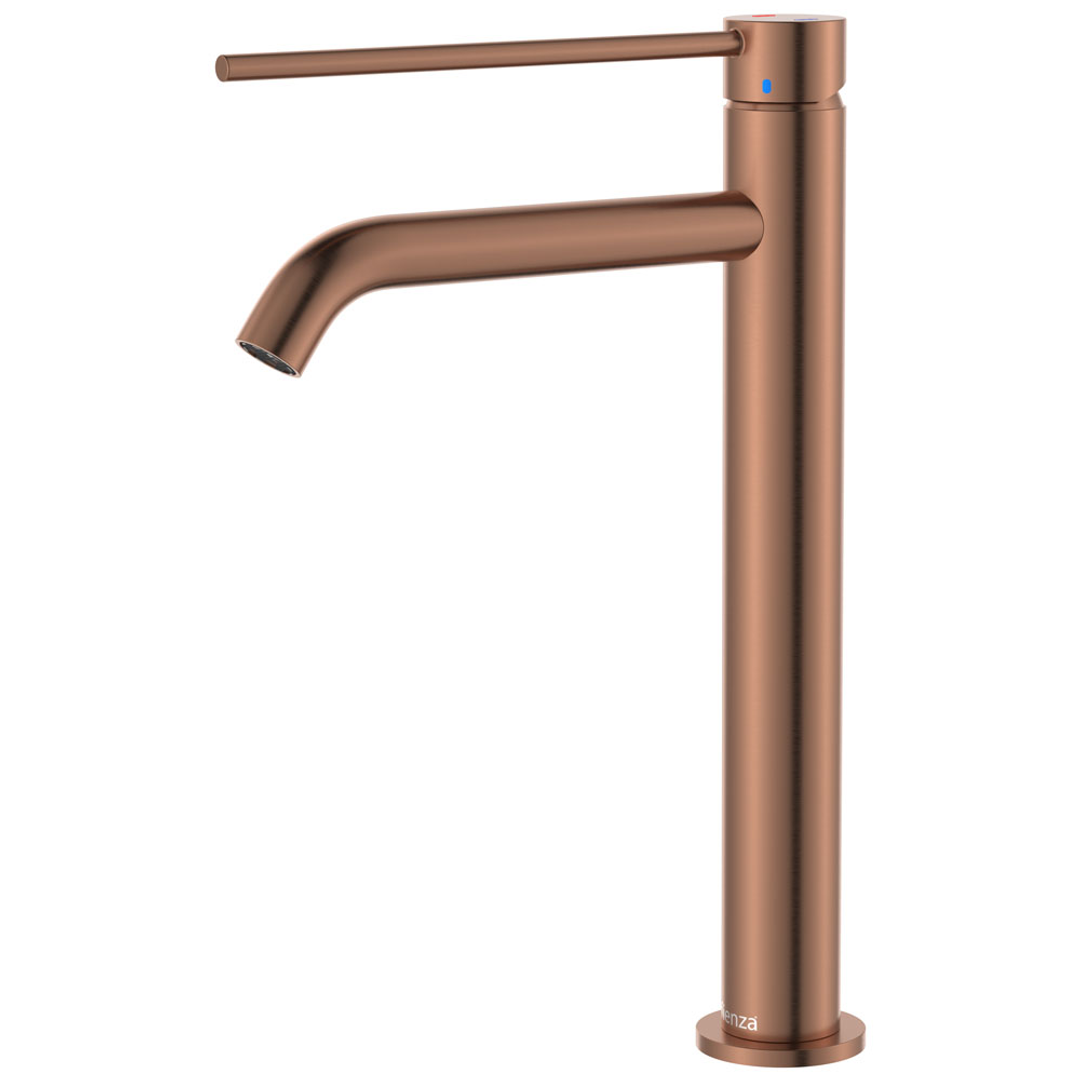 Fienza Kaya Care Tall Basin Mixer Brushed Copper Lf Sus304