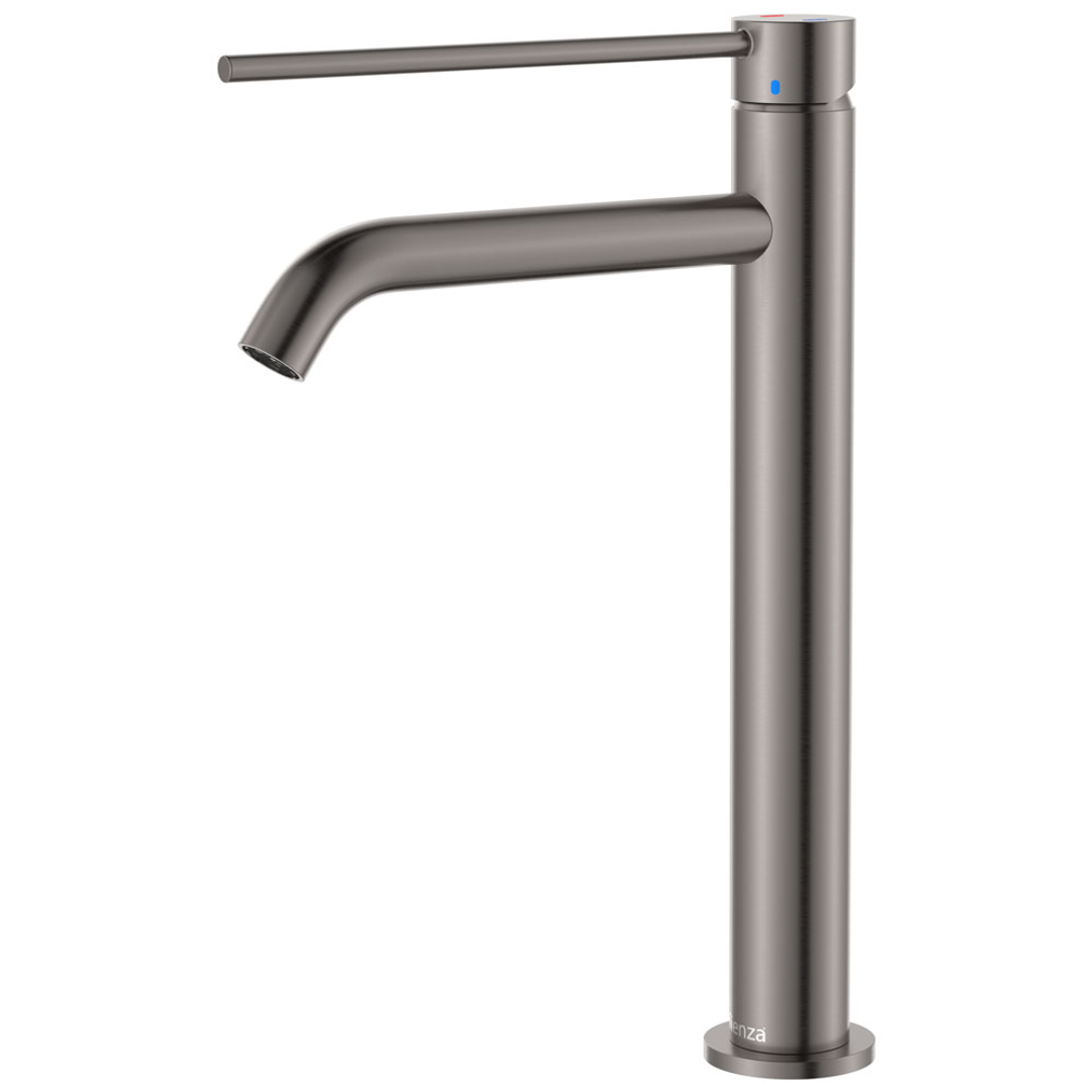 Fienza Kaya Care Tall Basin Mixer Gun Metal Lf Sus304