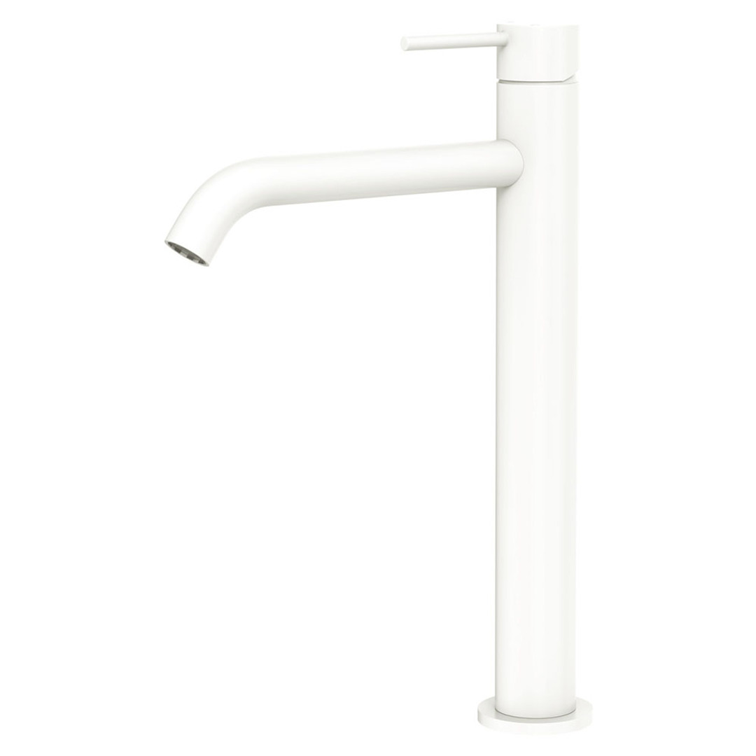 Fienza Kaya Tall Basin Mixer - Matte White