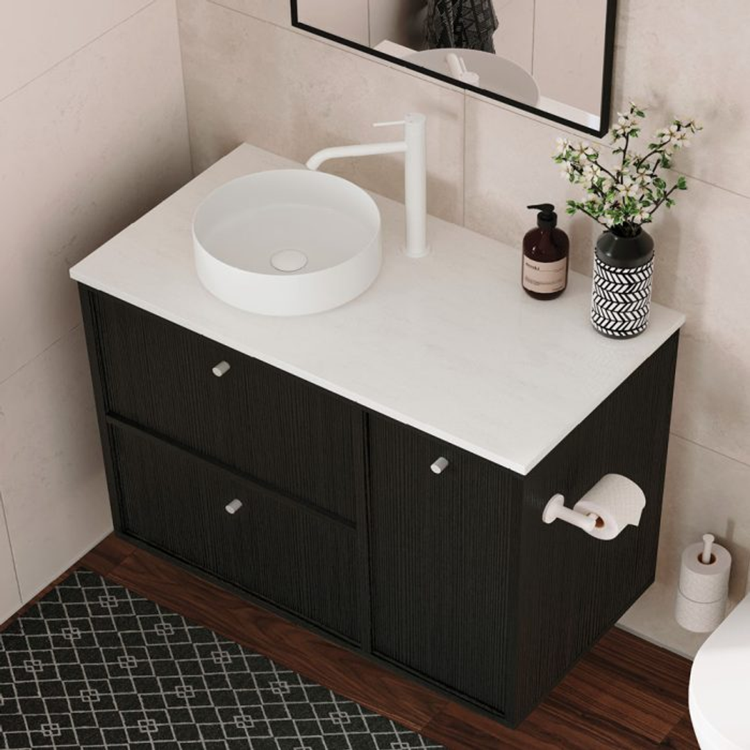 Fienza Kaya Tall Basin Mixer - Matte White