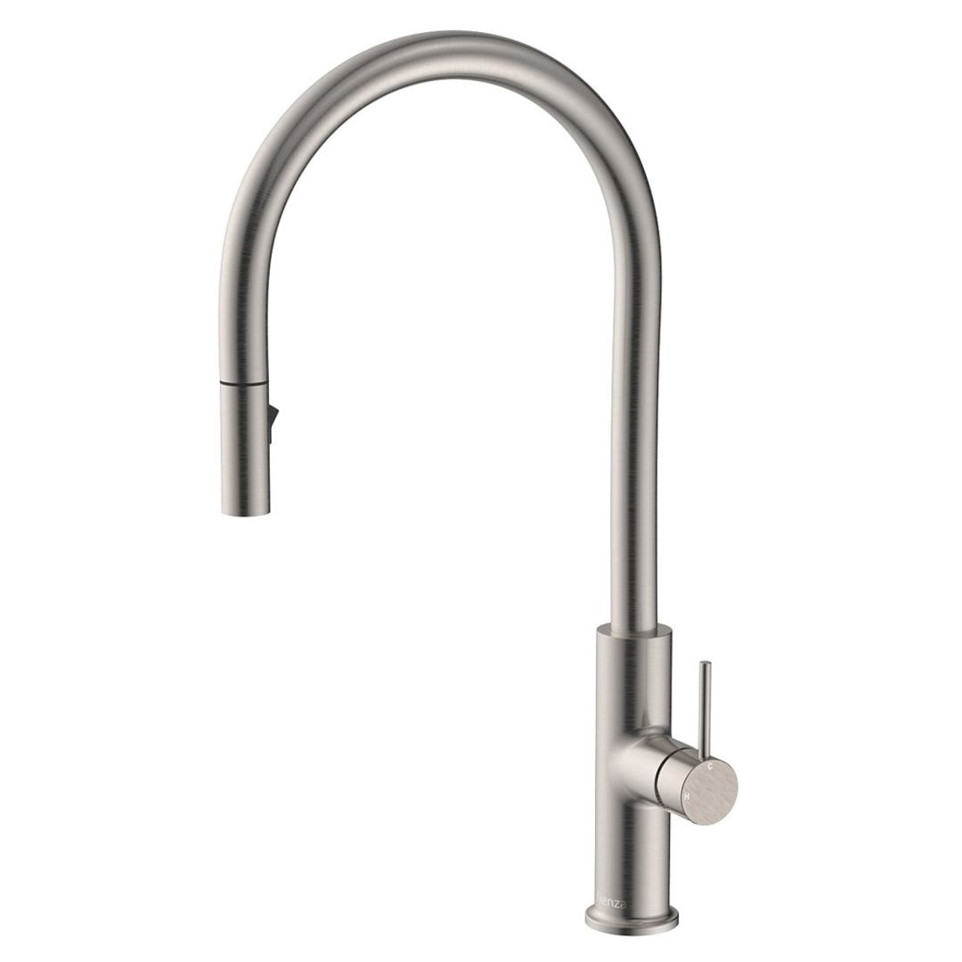 Fienza Kaya Pull Out Sink Mixer - Brushed Nickel