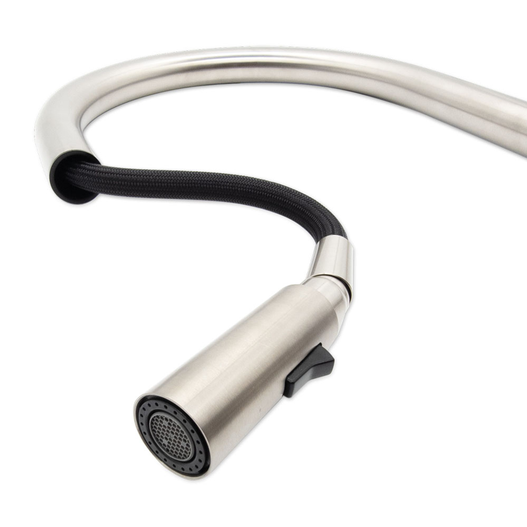 Fienza Kaya Pull Out Sink Mixer - Brushed Nickel