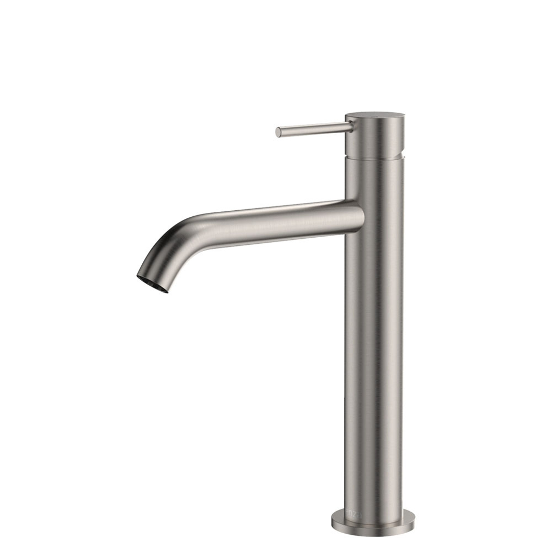 Fienza Kaya Medium Basin Mixer - Brushed Nickel