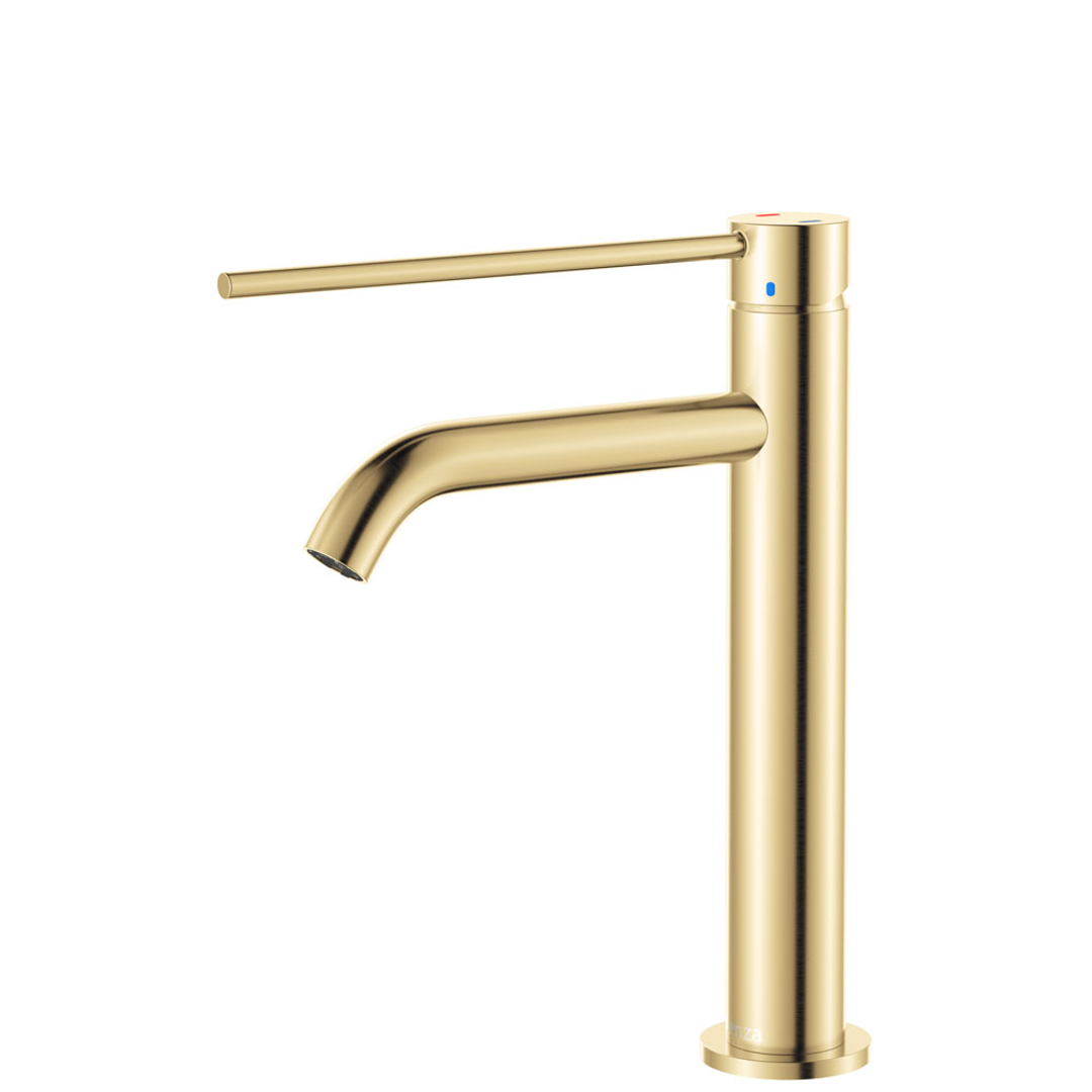 Fienza Kaya Care Medium Basin Mixer Urban Brass Lf Sus304