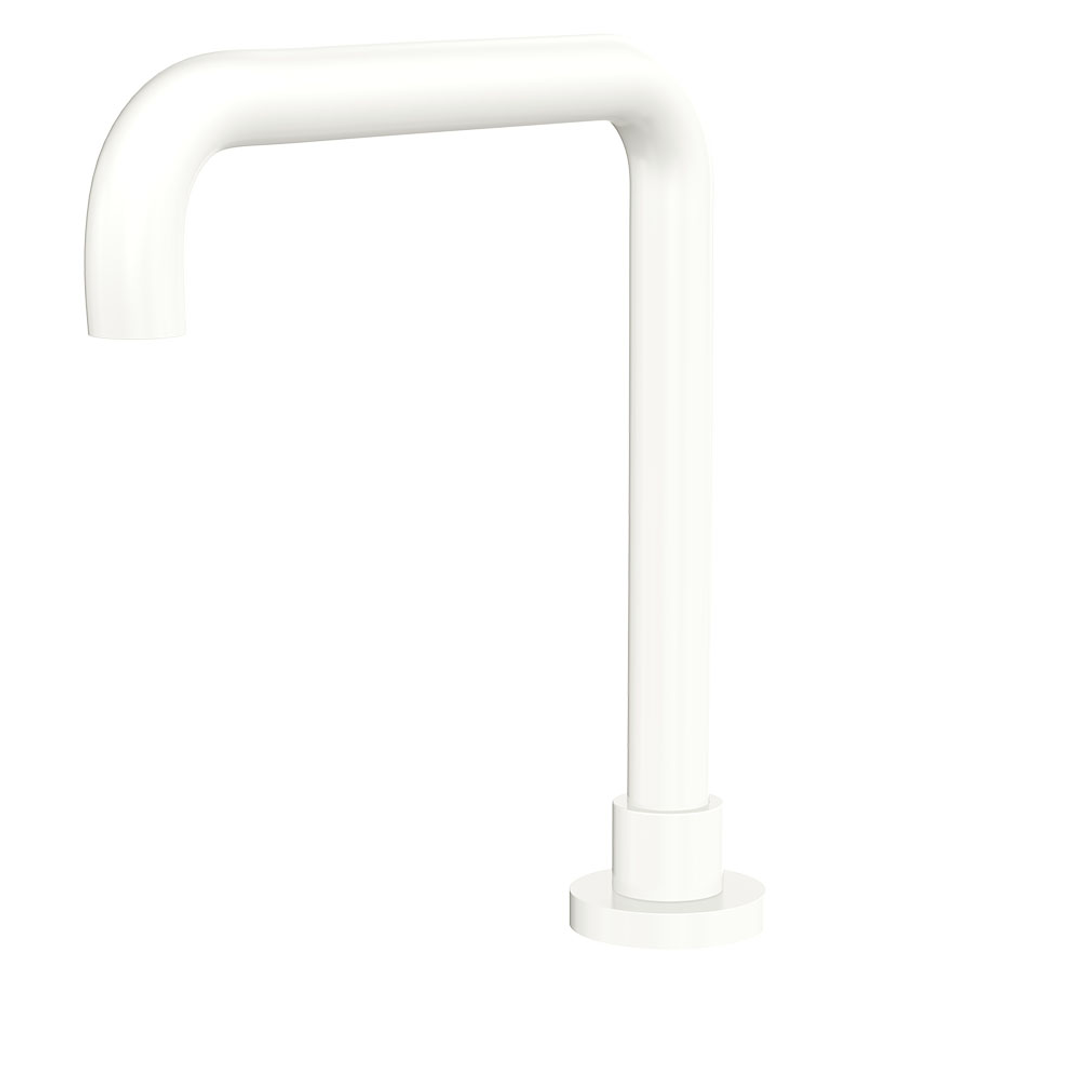 Fienza Kaya Matte White Squareline Hob Outlet Sus304 & Lf Brass Lf