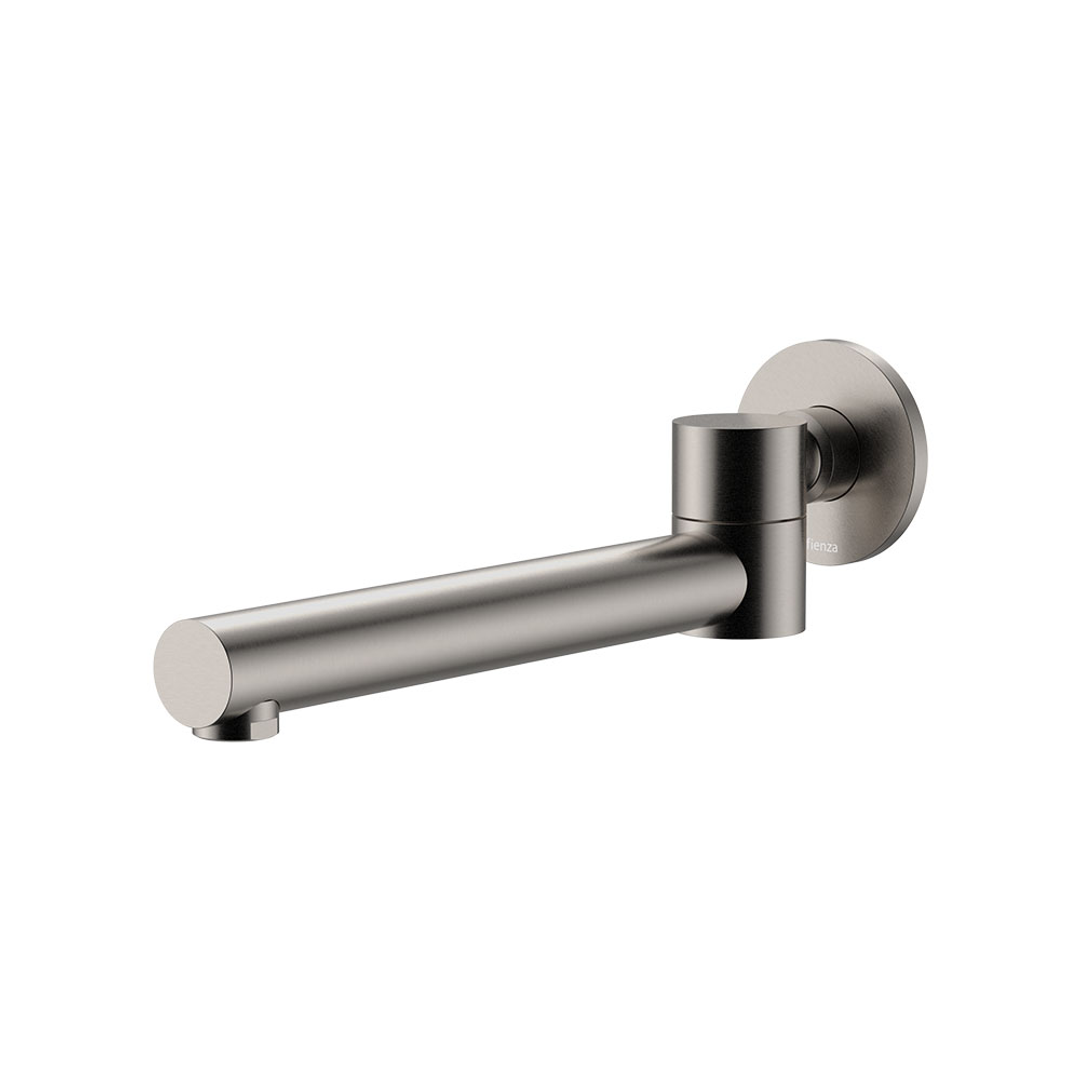 Fienza Kaya Brushed Nickel Swivel Wall Basin/Bath 230Mm Outlet Sus304 Lf