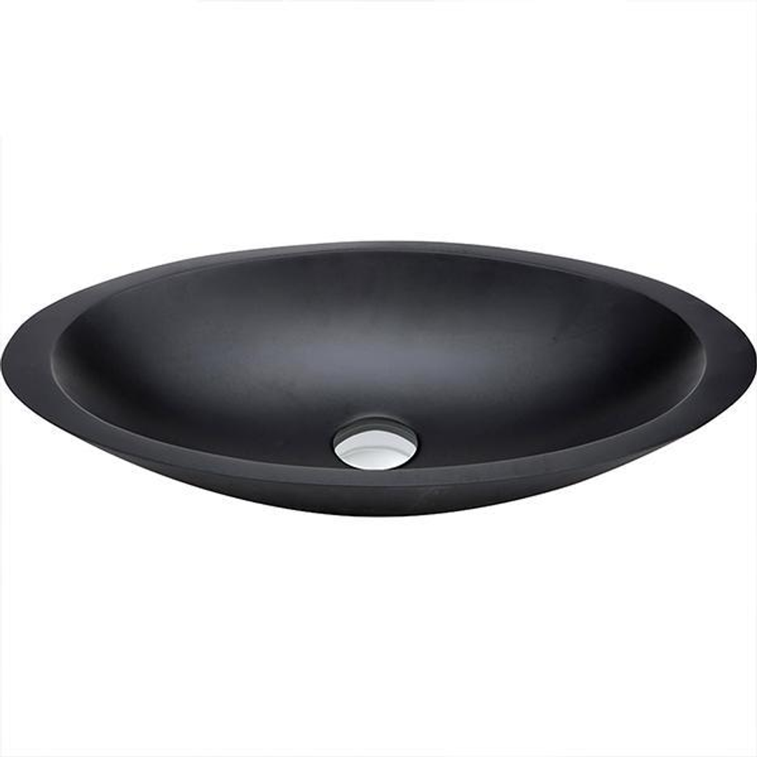 Fienza Bahama Solid Surface Above Counter Basin - Matte Black
