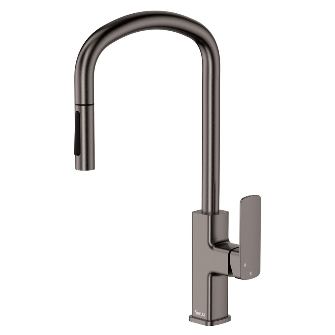 FIENZA TONO PULL OUT SINK MIXER GUN METAL