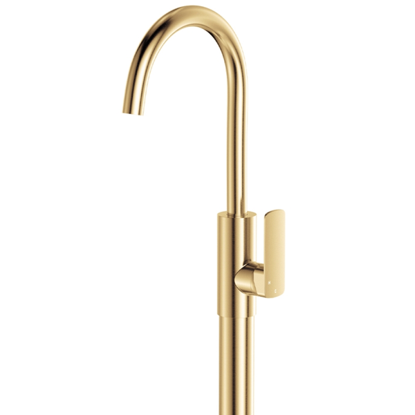 Fienza Tono Floor Mounted Basin/Bath Mixer Urban Brass Lf