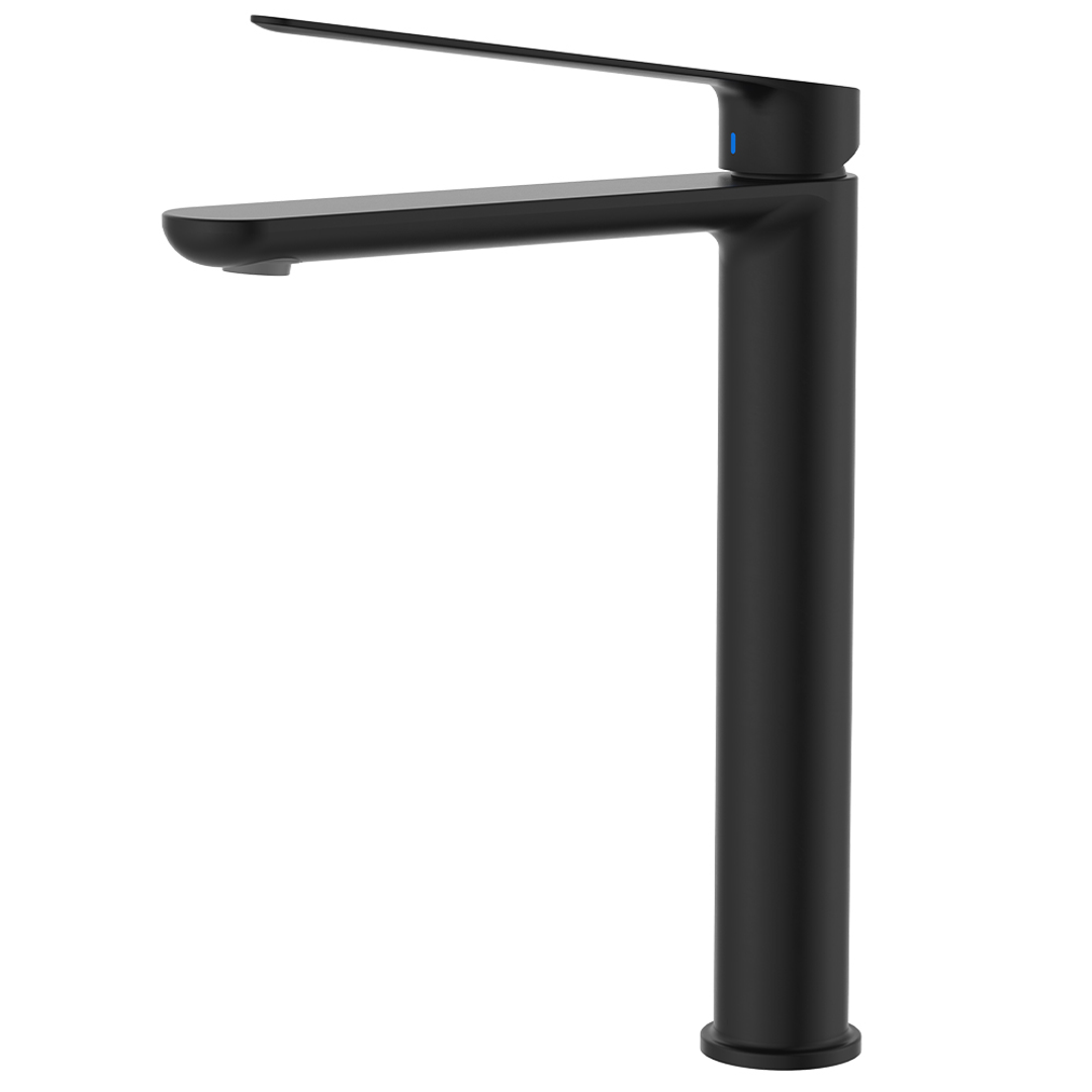 Fienza Empire Care Tall Basin Mixer Cold Start Matte Black Lf