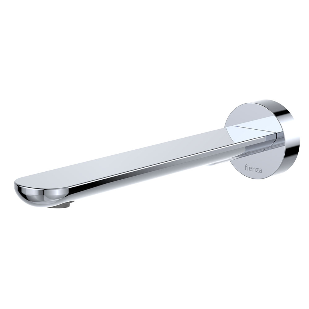 Fienza Empire Slim Wall Basin/Bath Outlet 220mm Round Plate Chrome Lf